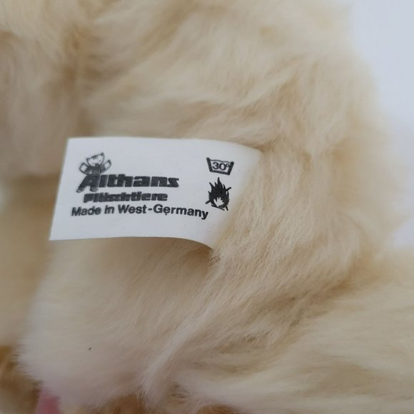Vintage Althans Teddy Bear  West Germany Tags 18" Soft Plush Limited Edition - Picture 12 of 14
